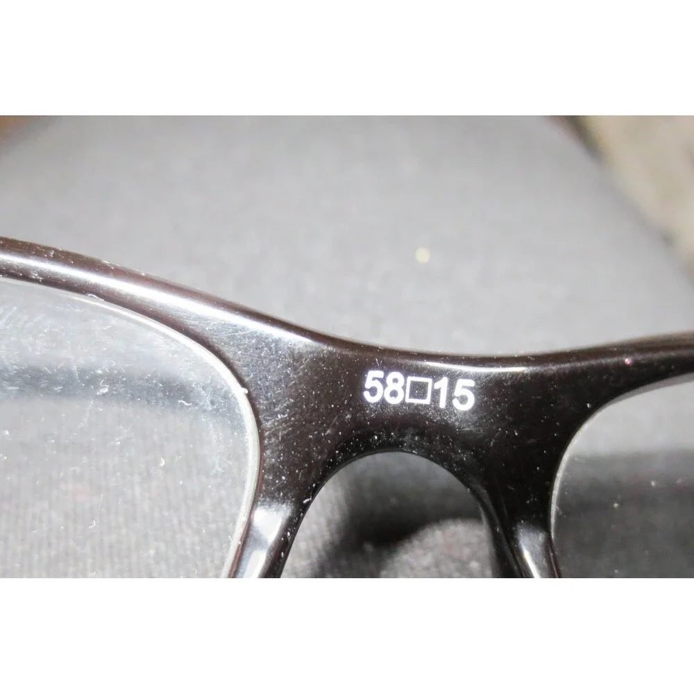 Randolph Engineering Keesler Black Gunmetal Rectangular Eyeglass Frame 58-15-145